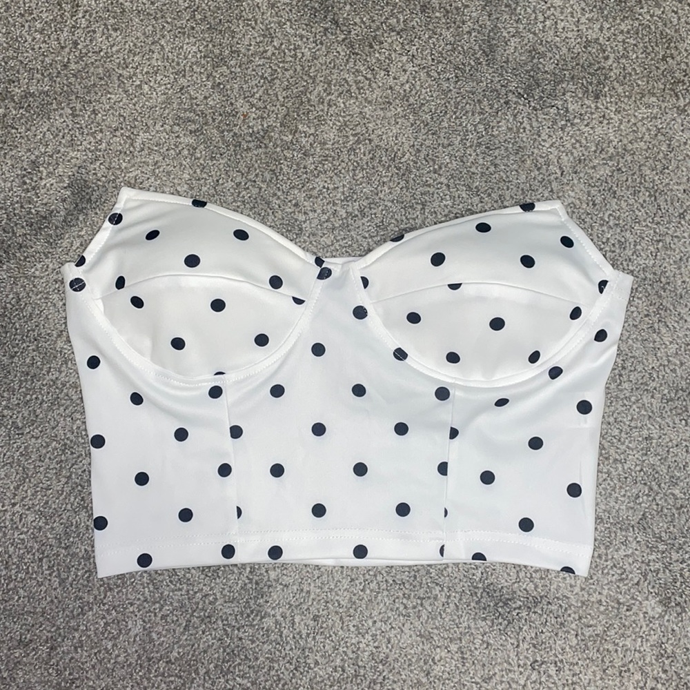 Polkadot tube top cropped top from Shein. Never worn